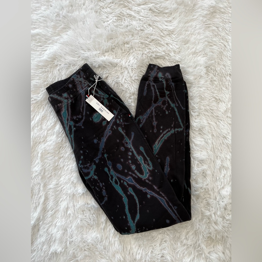 Sol Los Angeles Jogger Marble Tie Dye Pants size medium